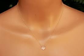 Rose Quartz Necklace Minimalist Necklace Pink Gemstone Necklace Small Rose Quartz Pendant Layering Da Feminine Necklace Pink Gemstones Minimalist Necklace