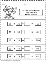 Reinforce And Review Addition And Subtraction Printables Distant Learning Summer Math Summer School Kids 3rd Grade Math