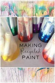 If you get paint on plastic, don't worry! Making Recycled Paint From Markers You Clever Monkey