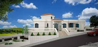 فيلا طابق واحد زاوية من اعمال مكتب المهندس يوسف عودة للاستشارات الهندسية house design house styles mansions