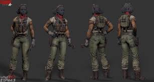 Artstation Shola Zombie Army 4 Little Red Zombies In 2020 Zombie Army Army Zombie