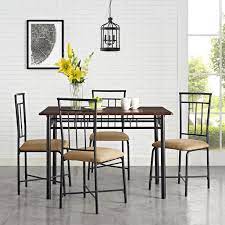 Buy products such as steve silver company lola 3 piece coffee table set in dark brown at walmart and save. Mainstays 5 Piece Dining Set Multiple Colors Walmart Com Walmart Com