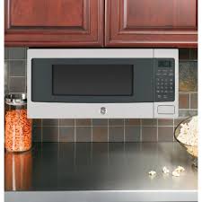 Ge Profile 1 1 Cu Ft Countertop Microwave In Stainless Steel With Sensor Cooking Pem31sfss In 2020 Countertop Microwave Countertop Microwave Oven Mounted Microwave