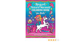 Some of the coloring page names are pusheen the cat mermaid unicorn fantasy coloring magic fairy princess coloful royalty vector image cute unicorn simple cartoon vector coloring book simple flat line doodle icon puppy coloring tags 62 marvelous dog coloring for adults photo pusheen unicorn coloring at colorings to and pusheen. Magical Unicorn Mermaid Coloring Book For Girls 30 Mermaid Unicorn Coloring Pages With Cute Narwhals Dream Animals Lol Emoji Faces Amazon De Spectrum Nyx Fremdsprachige Bucher