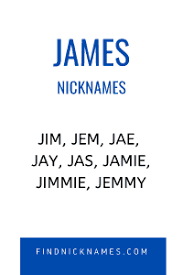 Just a list of famous people (both real and fictional) named james just a list of famous people (both real and fictional) named james 137 users · 2,000 views made by silvia. 70 Cool And Popular Nicknames For James Find Nicknames