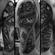 Las vegas tattoo by oscar akermo #tattoos. 40 Poker Chip Tattoo Designs For Men Masculine Ink Ideas