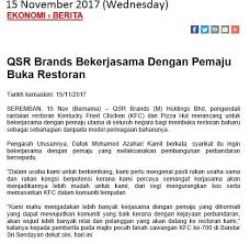 Sistem upuonline fasa 2 (matrik/ asasi) dibuka (tahun 2019: Qsr Brands Bekerjasama Dengan Pemaju Buka Restoran Bernama Matrix Concepts Holdings Berhad