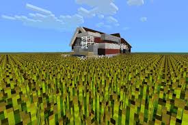 Makes wheat taller, thicker and a more golden color. Crop Duster On A Wheat Field Minecraft Building Wheat Fields Farmland