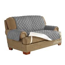 Serta Alloy Grey Ultimate Waterproof Furniture Protector Treated With Neverwet Loveseat Slipcovers For Chairs Furniture Slipcovers Loveseat Slipcovers