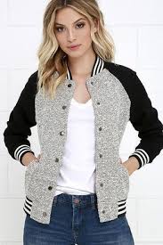 Black And White Baseball Jacket Olive Oak Batter Up Black And White Baseball Jacket Jacket Outfit Women Baseball Jacket Women Clothes