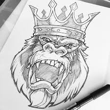 What does it mean to have a gorilla tattoo? Finished Rough For Client Review Pencil Gorilla Sketch Sweyda Illustration Studio Life Clientwork Tattoo Design Drawings Gorilla Tattoo Tattoo Sketches