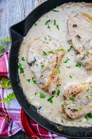 Baked Pork Chops With Cream Of Mushroom Soup The Kitchen Magpie Pork Loin Chops Recipes Pork Chop Recipes Baked Recipe With Cream Of Mushroom Soup
