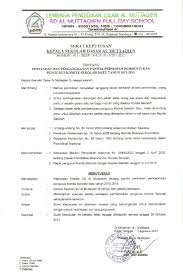 Surat keputusan (sk) menjadi penanda akhir proses suatu masalah agar suatu masalah dapat teratasi dan bisa memberikan pilihan (alternatif). Sk Pengangkatan Panitia Persiapan Komite Sd Al Muttaqien Surabaya