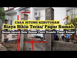 Tapi jika belum ada desai, bisa kita perkirakan ukuran 6x15=90 m2 dikali harga per m2 (harga per m2 rumah 1 lantai, saya asumsikan 3.1 juta,ini kelas rumah standar perorangan bukan perumahan di daerah. Renovasi Rumah Subsidi Biaya Renovasi Teras Rumah Subdidi Type 30 Cara Hitung Kebutuhan Matrial Youtube