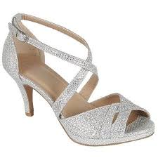 Delicacy Excited 90 Women Party Evening Dress Bridal Wedding Rhinestone Platform Kitten Low Heel Sandal Shoes Silver Walmart Com Bridal Shoes Low Heel Silver Dress Shoes Prom Shoes Silver