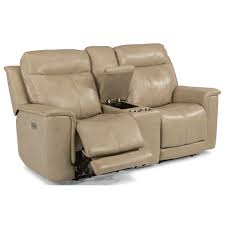 Clay Power Reclining Loveseat With Power Headrests And Adjustable Lumbar By Flexsteel In 2020 Power Reclining Loveseat Mattress Furniture Power Recliners