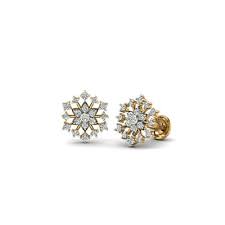 1.25 ct round diamond studs earrings in 14k white or yellow gold. Fabulous Diamond Stud Earrings