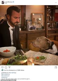 John mulaney & the sack lunch bunch is a children's musical comedy special created by john mulaney that debuted on netflix on december 24, 2019. Justin Theroux And His Rescue Dog Kuma Don Matching Formal Wear For Another Candlelight Dinner Daily Mail Online