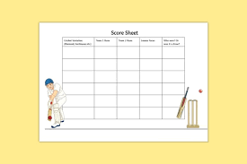 Score Sheet Template 29 Free Word Pdf Documents Download