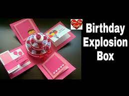 Simple to use, just according to your own ideas to diy it. Diy Birthday Explosion Box Tutorial How To Make Cake Explosion Box Youtube