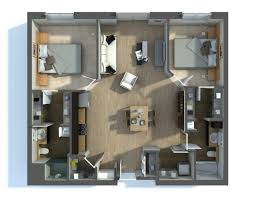 Desain rumah 6×9 2 kamar minimalis 22. Hemat Tempat 5 Denah Rumah 2 Kamar Ini Patut Kamu Coba