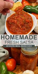 Homemade Salsa With Fresh Tomatoes In 2020 Fresh Tomato Salsa Homemade Salsa Recipes
