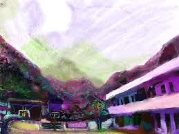 广西深山中的希望小学 hope school life art digital expressionism art life art guangxi digital