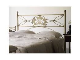 Tête de lit originale en fer avec ornement central en tôle découpée au laser. Tete De Lit Toscana