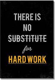 There Is No Substitute For Hard Work Paper Print Quotes Motivation Posters In India Buy Art Film Design Movie Music Nature And Educational Paintings Wallpapers At Flipkart Com