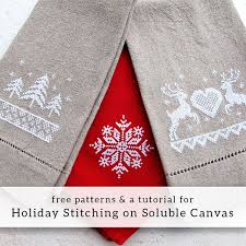 Tutorial For Stitching On Soluble Canvas Free Patterns