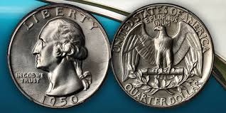 We look at rare quarter error coins that are worth money. United States 1950 Washington Quarter Dollar Silver Proof Coin