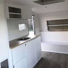 When giving an old piece of furniture a fresh coat of paint, it's fitting to distress it a bit, so the new paint feels natural on the vintage or antique piece. If You Re Purchasing A 1950s Caravan Then Have A Look At Caravans From The Exact Same Era Vintage Caravan Interiors Caravan Interior Caravan Interior Makeover