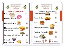 Spanish Menu Clipart Clipart Kid Spanish Menu El Menu Menu Restaurant