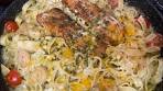 Pasta met zalm en garnalen in roomsaus - YouTube