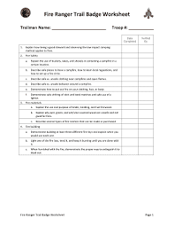 Free fire is a multiplayer mobile battle game published and developed by garena studios. Fillable Online Fire Ranger Trail Badge Worksheet Troop 317 Wiki Fax Email Print Pdffiller