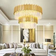 Modern lighting has come such a long was from traditional lamps and fixtures. Light Luxury Modern Living Room Simple Stainless Steel Villa Hotel Lobby Dining Room Bedroom Crystal Chandelier Sc 001 Modern Lighting Manufacturer
