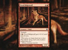 This is a graceful and… Mtg Cards Hourly On Twitter Feral Ridgewolf Mtg The Wolves No Longer Hunt Just To Feed They Kill For Sport Or For Some Madness Behind Their Eyes Elmut Crossway Watcher Artist Martina