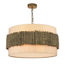 Luxury gold pendant light with clear glass shade modern brass hanging lighting fixture chandelier for dining room kitchen. Willow Ceiling Pendant Light Large Shade With Willow Gold Brown