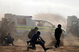 On 16 august 2012, south african police opened fire on a large crowd of men who had walked out on strike from a platinum mine at marikana, about 80 miles north of johannesburg. Striking Miners Killed By Police Leaves South Africa In Shock Csmonitor Com