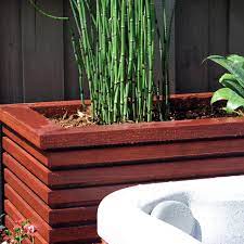 Can modern plant pots be returned? Modern Wood Planter Modern Garden Los Angeles By Studio H Landscape Architecture Houzz