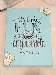 Hp & zazzle have joined forces to make it easy to personalize your hp elite pc. Floral Flowers 3d Walt Disney Quote Canvas Fun Impossible Disney Canvas Disney Canvas Art Canvas Quotes