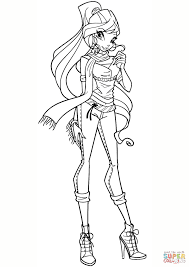 Winx Bloom coloring page | Free Printable Coloring Pages