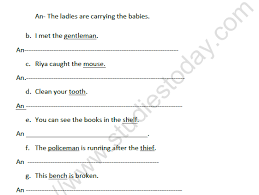 In this worksheet, learners will review the rules for changing singular, plural, and irregular plural nouns into possessive nouns. Cbse Class 3 English Singular And Plural Nouns Worksheet