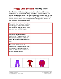 Some of the worksheets for this concept are froggy gets dressed, routine based guide, my clothing and the weather, chapter one activity work getting started, mentor texts to support the writing workshop. Froggy Gets Dressed Lesson Plans Worksheets Reviewed By Teachers