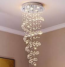 China Luxury Spiral Raindrop Crystal Chandelier Lighting Ceiling Light Fixture For Living Room Bathroom China Chandelier Pendant Lighting