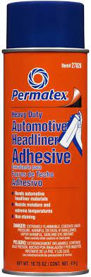 A headliner, or headlining, is a fabric that is secured to the roof framing. Amazon Com Permatex 27828 Body Shop Heavy Duty Headliner Adhesive Aerosol Can 16 75 Oz Automotive