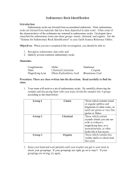 sedimentary rock identification