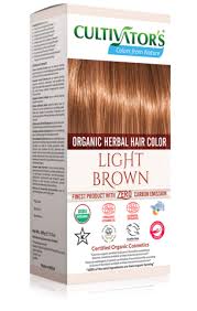 Organic Herbal Hair Color Light Brown Natural Hair Dye With 100 Organic And Chemical Free Ingredients For Na Herbal Hair Colour Herbal Hair Light Hair Color