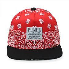Premier Red Scarf Snapback Hat Red Bandana Bandana Hoodies Men Style
