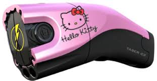 From the initial letters of tom swift's electric rifle (a fictitious weapon), on the pattern of laser. Hello Kitty Taser A Pink Taser With Hello Kitty On It Update It S Fake Techcrunch